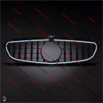 MASKA GRILL GRILLE MERCEDES W205 LED GTR CRNA PLUG PLAY