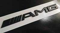 Mercedes AMG Black metalna naljepnica, logo, emblem, oznaka