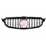 MERCEDES C klasa (14-20) - Prednja maska Panamericana + LED (piano crn