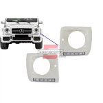 MERCEDES G klasa (89-12)- Poklopci svjetla LED DRL AMG dizajn (chrome)