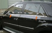Mercedes ML W164 2005-2011 nove lajsne oko prozora vrata SET chrome