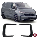 Prednji razdjelnici branika, crni,  za VW T7 Transporter od 2024.
