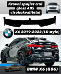 SPOJLER X6 BMW G01 2019-2022 CRNI SJAJNI KROVNI SPOJLER ABS BMW M X6