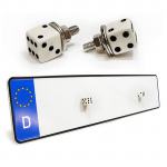 Univerzalni šarafi vijci za tablice registracije bijela kockica