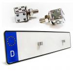 Univerzalni šarafi vijci za tablice registracije chrome kockica