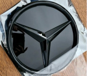 Veliki crni Mercedes logo za grill – AMG style