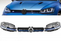 Volkswagen Golf 7 VII 2012- prednja svjetla i maska GTI plava