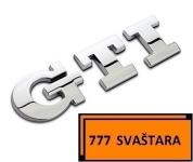 Znak - Amblem - Logo - GTI - srebrni