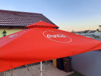Ugostiteljski suncobran 3 5X3 5 met Coca Cola