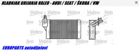 AKCIJA!!! HLADNJAK GRIJANJA VALEO - AUDI / SEAT / ŠKODA / VW