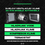 OPEL ASTRA, CORSA, VECTRA, MOKKA - HLADNJAK VODE, HLADNJAK KLIME