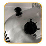 home Ventilator sa postoljem, metalni stalak, 90-120cm, 50W, Inox - SF