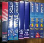 Lot = prazne VHS video kazete novo zapakirano BASF TDK SONY trake