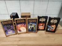 STAR WARS kolekcionarski VHS kazete box + dva Star Wars filma