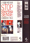 Talking Heads ‎– Stop Making Sense  VHS kazeta