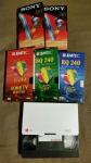 VHS Video kasete,nove,nekorištene,"SONY," "BASF"(EMTEC),"LG" 240 i 180