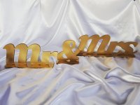 MR & MRS natpis za glavni stol na vjenčanju, ŠALJEMO POŠTOM