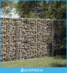 Gabionska košara s poklopcem 100x50x100 cm pocinčano željezo - NOVO