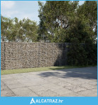 Gabionska košara s poklopcem 400x100x150 cm pocinčano željezo - NOVO