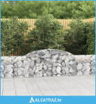 Lučne gabionske košare 10 kom 300x30x60/80 cm pocinčano željezo - NOVO