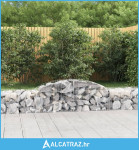 Lučne gabionske košare 10 kom 300x50x40/60 cm pocinčano željezo - NOVO