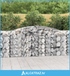 Lučne gabionske košare 15kom 400x50x100/120cm pocinčano željezo - NOVO