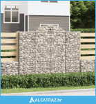 Lučne gabionske košare 2 kom 200x30x160/180cm pocinčano željezo - NOVO