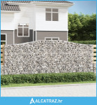 Lučne gabionske košare 2 kom 400x30x160/180cm pocinčano željezo - NOVO