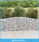 Lučne gabionske košare 20 kom 400x30x80/100cm pocinčano željezo - NOVO