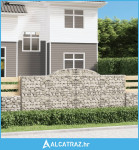 Lučne gabionske košare 20kom 300x30x120/140cm pocinčano željezo - NOVO