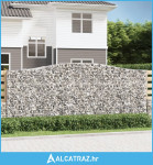 Lučne gabionske košare 3 kom 400x50x160/180cm pocinčano željezo - NOVO