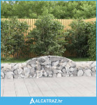 Lučne gabionske košare 5 kom 300x30x40/60 cm pocinčano željezo - NOVO