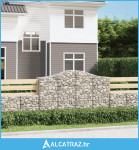 Lučne gabionske košare 7 kom 200x50x120/140cm pocinčano željezo - NOVO