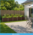 Povišeni vrtni krevet Smeđa 400 x 80 x 55 cm - NOVO