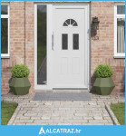 Sadilica 2 pcs Maslinasto zelena 50 x 50 x 40 cm Čelik - NOVO