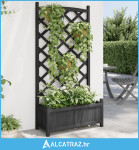 Sadilica s rešetkom crna od masivne jelovine - NOVO