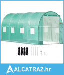 Staklenik s tunelom, 4,5 x 2 x 2 m / 15 x 7 x 7 stopa, prijenosni stak