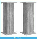 Stalak za biljke 2 pcs Siva sonoma 30,5 x 30 x 80,5 cm - NOVO