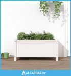 Vrtna sadilica bijela 82,5 x 40 x 39 cm od masivne borovine - NOVO