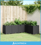 Vrtna sadilica crna 160 x 120 x 53 cm PP - NOVO