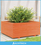 Vrtna sadilica voštano smeđe boje 110x110x49,5 cm od borovine - NOVO