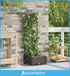 Vrtna saksija Smeđa 40 x 40 x 126 cm Plastika - NOVO