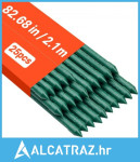 Vrtni kolci, pakiranje od 25 komada, 2100 mm, metalni kolci za rajčice