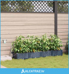 Vrtni saksije s sustavom za navodnjavanje 4 kom Siva - NOVO