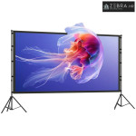 100-inčno 16:9 HD 4K/8K projekcijsko platno sa stalkom, prijenosno dvo