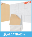 18 akustičnih panela sa samoljepljivim materijalom, 11,8 x 11,8 x 0,4