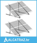 2 seta nosača za montažu solarnih panela 45 inča, podesivi nagibni nos