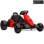24V električni karting, Drift način, sjedalo, 6-12 godina, crveni