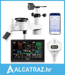 7-u-1 Wi-Fi meteorološka stanica s aplikacijom, zaslonom od 190,5 mm,