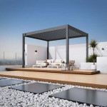 Aluminijska pergola Intro Plus 3x4m - Ručni pogon